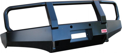 фото Бампер РИФ силовой передний Nissan Navara D40/Pathfinder R51 (2004-2009) с защитной дугой