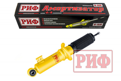 фото Амортизатор усиленный РИФ передний Mitsubishi L200 2005-2023, Pajero Sport II, III 2009-2024 штатный и лифт 0-40 мм