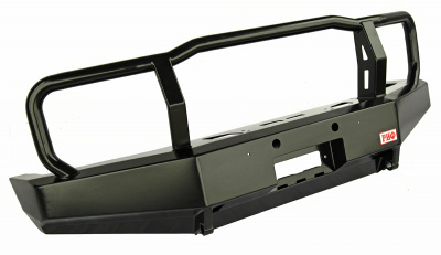 фото Бампер РИФ силовой передний Toyota Land Cruiser 76/78/79 2007-2024 без доп. фар, с защитной дугой и площадкой под лебедку