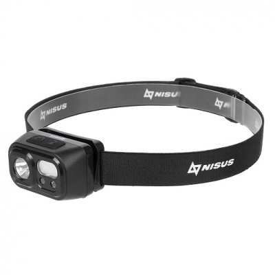 фото Фонарь налобный NISUS сенсорный 200 LM, IP44, USB