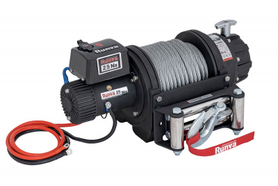 фото Лебёдка электрическая 12V Runva 25000 lbs влагозащищенная, стальной трос