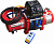 Лебёдка электрическая 12V Runva 9500 lbs 4350 кг короткий барабан (синтетический трос)