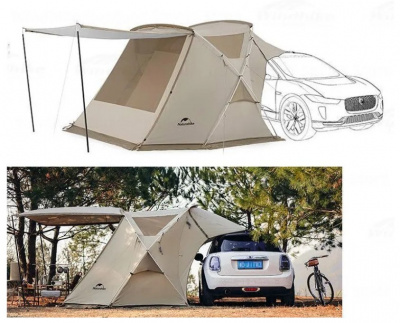 фото Палатка Naturehike Cloud wild car, 2-местная, алюминиевый каркас, песочная