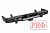 Бампер РИФ силовой задний Toyota Land Cruiser 78 2007+ с квадратом под фаркоп и фонарями