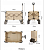 Тележка туристическая Naturehike Rubiks Cube 100х65,5х108 см, 190 л, серая