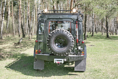 фото Бампер РИФ силовой задний Land Rover Defender под лебедку
