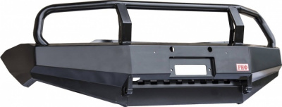 фото Бампер РИФ силовой передний Mitsubishi L200 2005-2015/Pajero Sport 2009-2015 с защит. дугой и защитой бачка