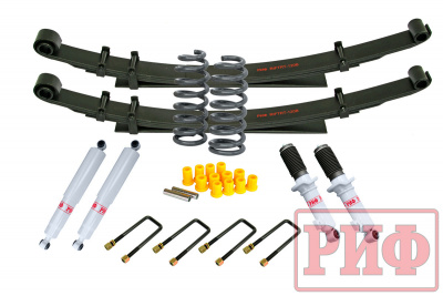 фото Лифт-комплект РИФ газовый Mitsubishi L200 2015+, Fiat Fullback 2016+ мягкий лифт 40 мм 