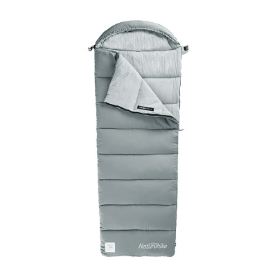 фото Мешок спальный Naturehike Envelope M180, (190+30)х80 см, (левый) (ТК: +12°C), серый